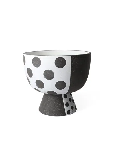Jonathan Adler Palm Springs Dots Bowl In Black