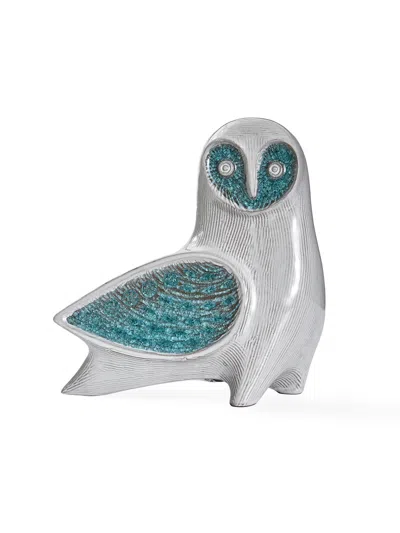 Jonathan Adler Glass Menagerie Barn Owl Sculpture In Multi