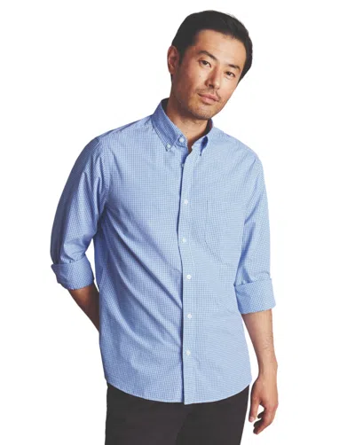 Charles Tyrwhitt Slim Fit Button-down Collar Non-iron Stretch Poplin Mini Gingham Shirt