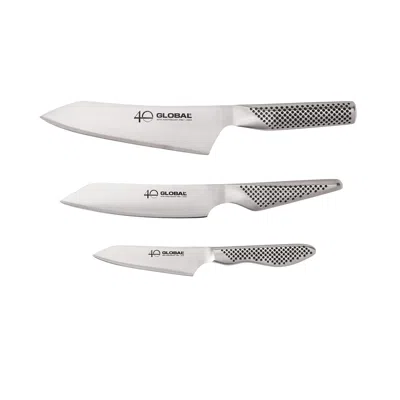 Global 40th Anniversary 3-piece Knife Set In Silver