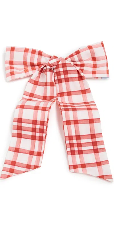 Hill House Home The Belle Bow Watercolor Gingham/cherry