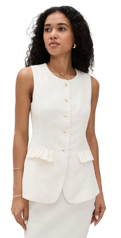 Posse Matilda Gilet Cream