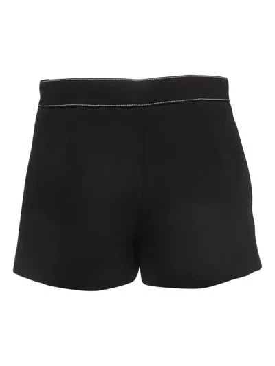 Pre-owned Valentino Cotton Shorts In Black