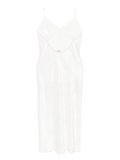 Gilda & Pearl Long Slip Dress In White