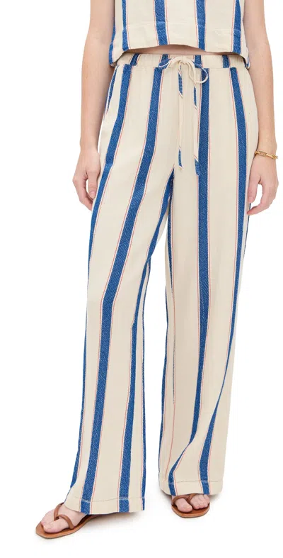 Birds Of Paradis Vera Pants Awning Stripe In Multi