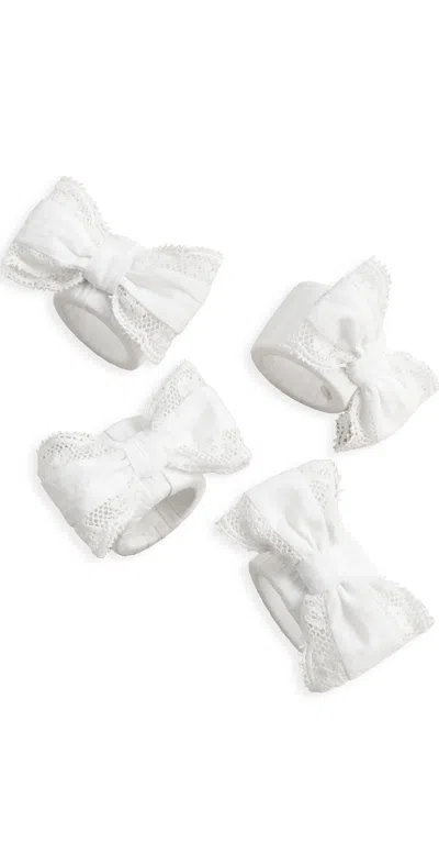 Loveshackfancy Victorian Napkin Rings White