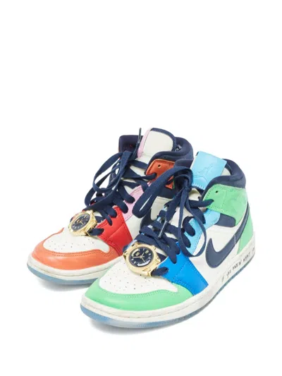 Pre-owned Nike Vintage Air Jordan X Melody Ehsani 1 Mid Fearless Sneakers