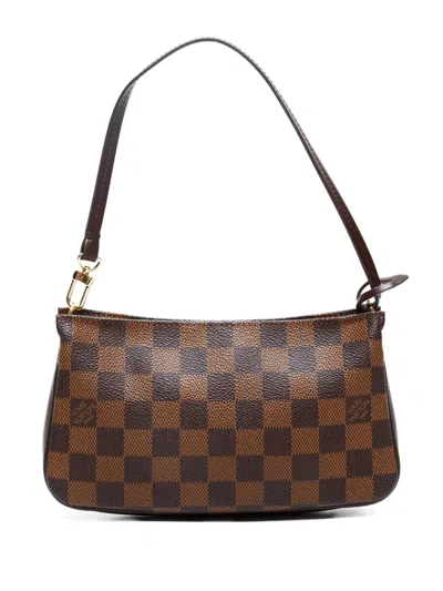 Pre-owned Louis Vuitton 2006 Pochette Accessoires Shoulder Bag In Brown