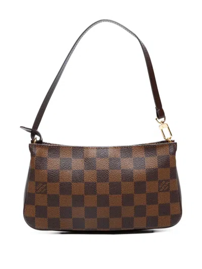 Pre-owned Louis Vuitton 2006 Pochette Accessoires Shoulder Bag In Brown