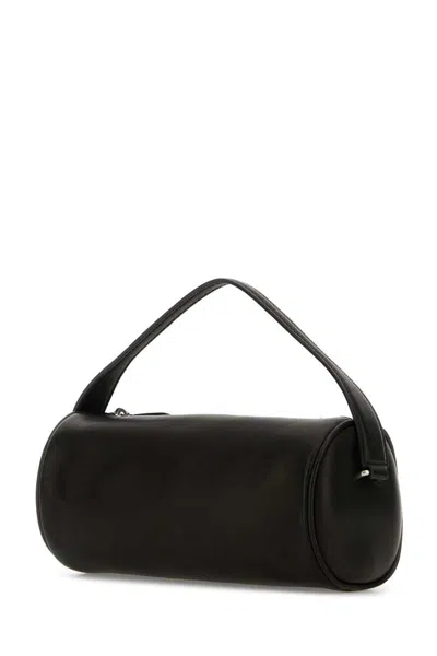 The Row Black Leather Round 90 S Handbag