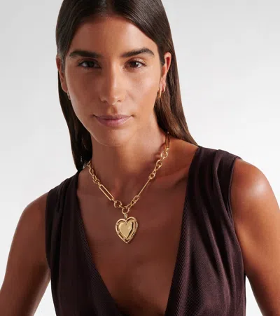 Foundrae True Love Heart 18kt Gold Pendant Necklace With Diamonds
