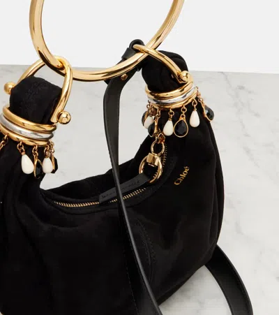 Chloé Bracelet Mini Top-handle Bag In Suede With Beads