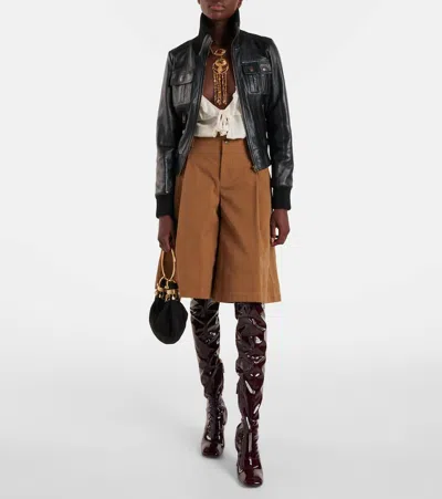 Chloé Bracelet Mini Top-handle Bag In Suede With Beads