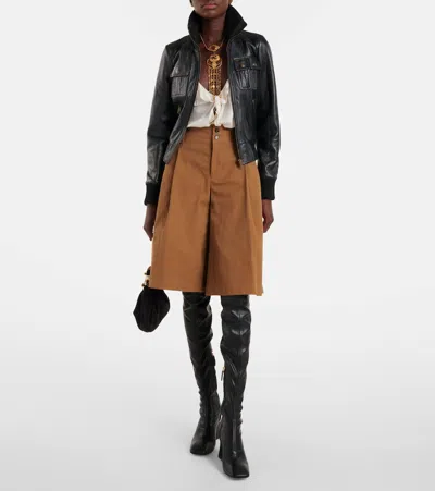 Chloé Janis 80 Faux Leather Over-the-knee Boots