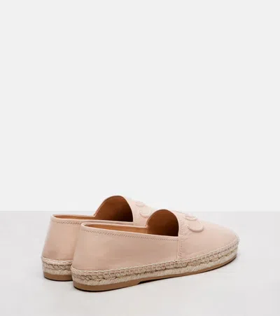 Chloé Isla Logo Leather Espadrilles
