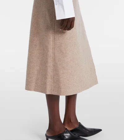 Jil Sander Wool-blend Midi Skirt