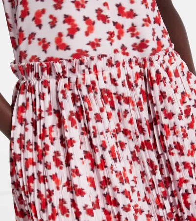 Jil Sander Floral Pleated Midi Dress