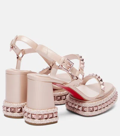 Christian Louboutin Superaclou 85 Leather Platform Sandals