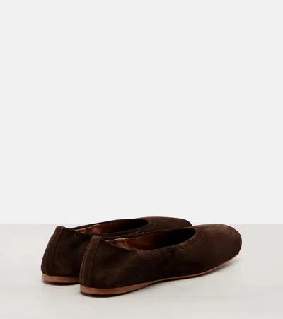 Alaïa Pointe Suede Ballet Flats