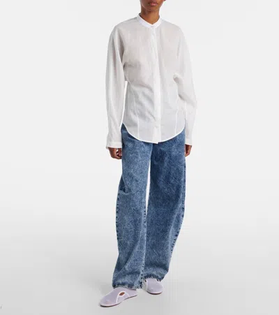 Alaïa Cotton And Linen Blouse