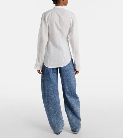 Alaïa Cotton And Linen Blouse