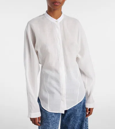 Alaïa Cotton And Linen Blouse