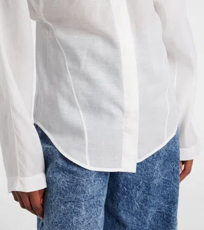 Alaïa Cotton And Linen Blouse