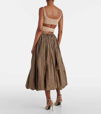 Alaïa Flared Balloon Maxi Skirt