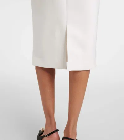 Jenny Packham Bisou Crystal-embellished Midi Dress In White