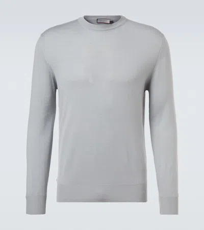 Canali Wool Sweater In Gray
