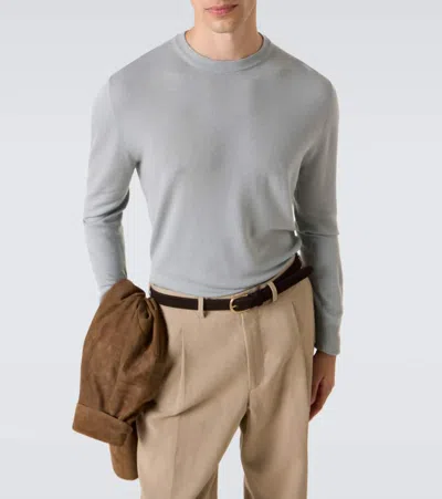 Canali Wool Sweater In Gray