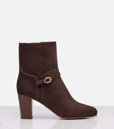 Valentino Pattie 75 Suede Ankle Boots
