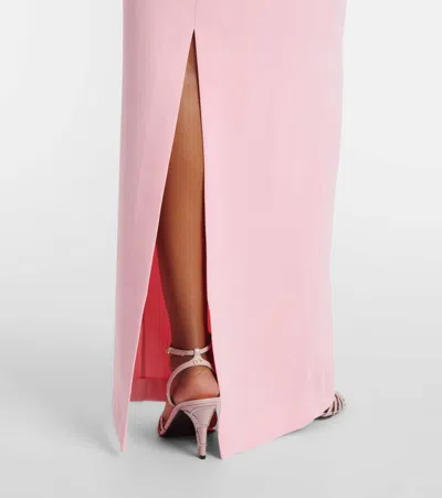 Solace London Riva Embellished Halterneck Gown In Pink