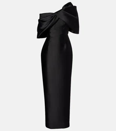 Solace London Davina Maxi Dress In Black