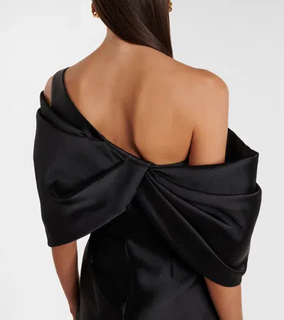 Solace London Davina Maxi Dress In Black