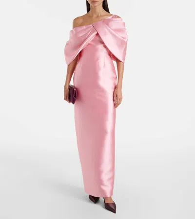Solace London Davina Maxi Dress In Pink