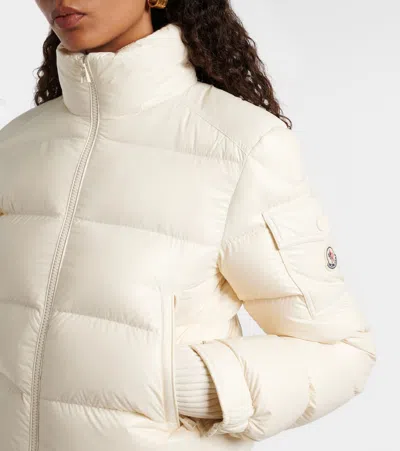 Moncler Womens Natural Petra Crop Shell-down Jacket In Neutral