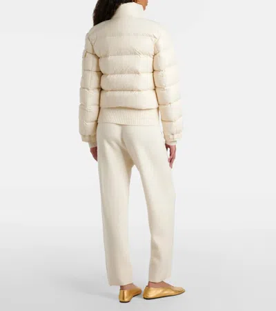 Moncler Womens Natural Petra Crop Shell-down Jacket In Neutral