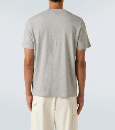 Moncler Mascot Logo Cotton T-shirt In Gray