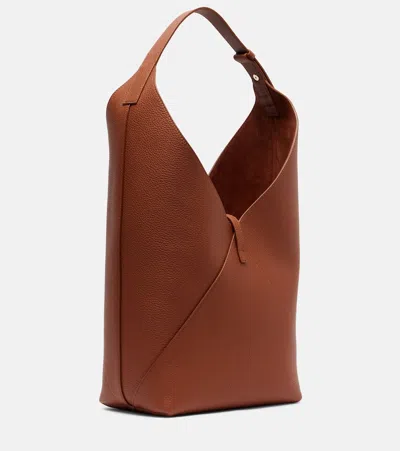 Ferragamo Origami Medium Leather Shoulder Bag