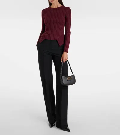 Ferragamo Gabry Black Calf Leather Shoulder Bag