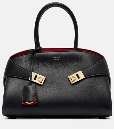 Ferragamo Hug Leather Tote Bag