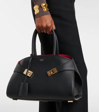 Ferragamo Hug Leather Tote Bag