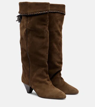 Isabel Marant Elita Suede Knee-high Boots