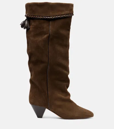 Isabel Marant Elita Suede Knee-high Boots