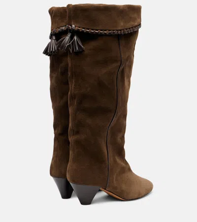 Isabel Marant Elita Suede Knee-high Boots