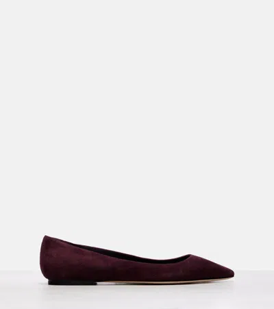 Jimmy Choo Romy 60 Suede Ballet Flats