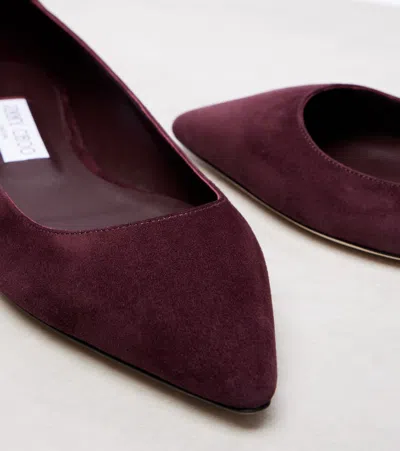 Jimmy Choo Romy 60 Suede Ballet Flats