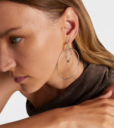Spinelli Kilcollin Echo Sterling Silver And 18kt Gold Hoop Earrings