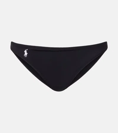 Polo Ralph Lauren Devin Hipster Logo Bikini Bottoms In Black